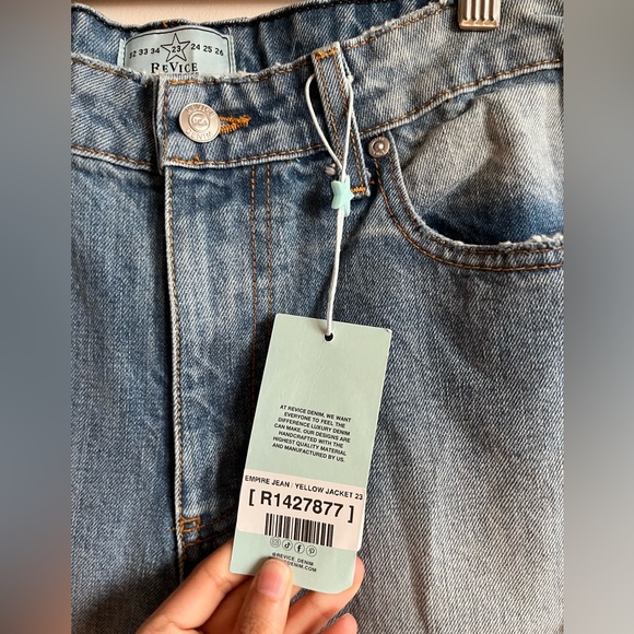 REVICE EMPIRE JEAN / YELLOW JACKET Wide Leg Jeans Size 23 - Picture 11 of 16